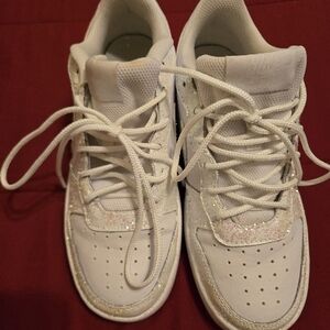 Nike White Glitter Sneakers